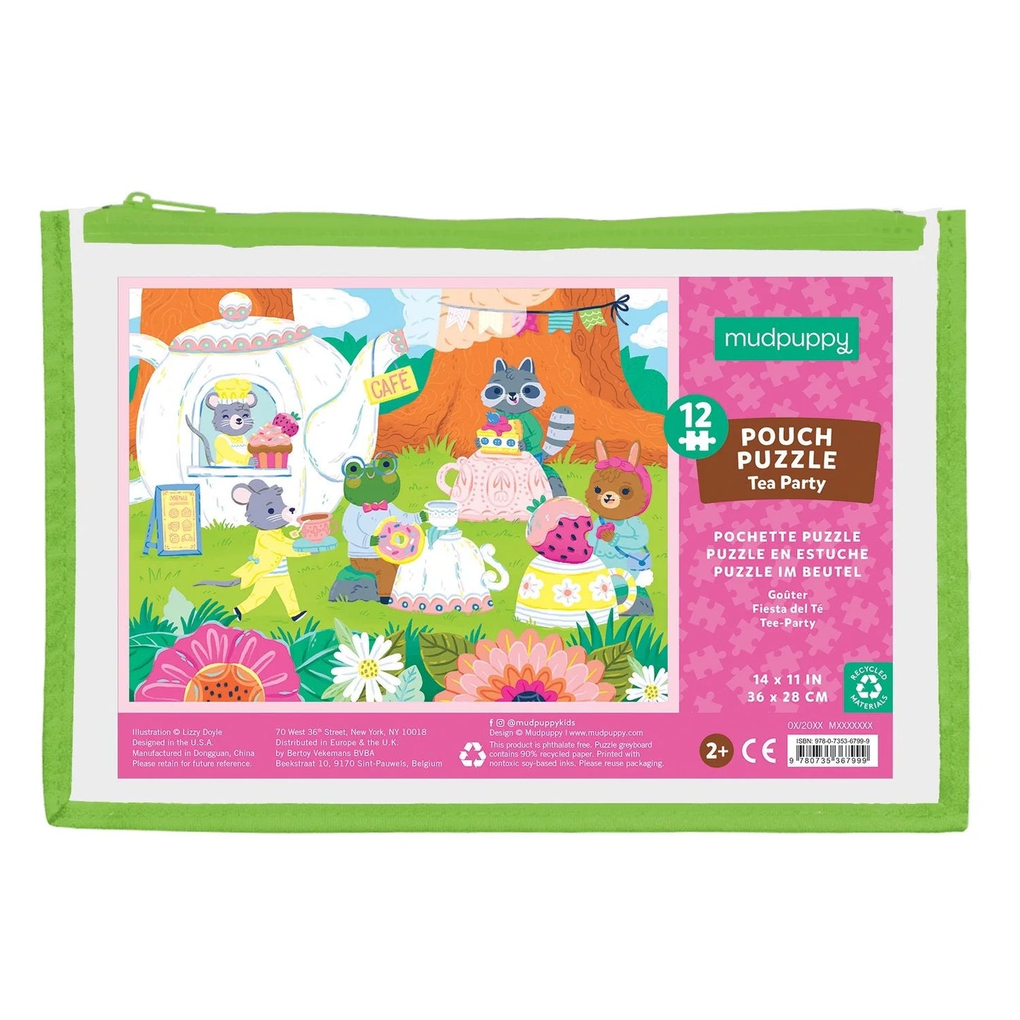12pc Pouch Puzzle - Tea Party