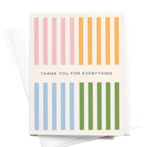 Thank You For Everything Greeting Card