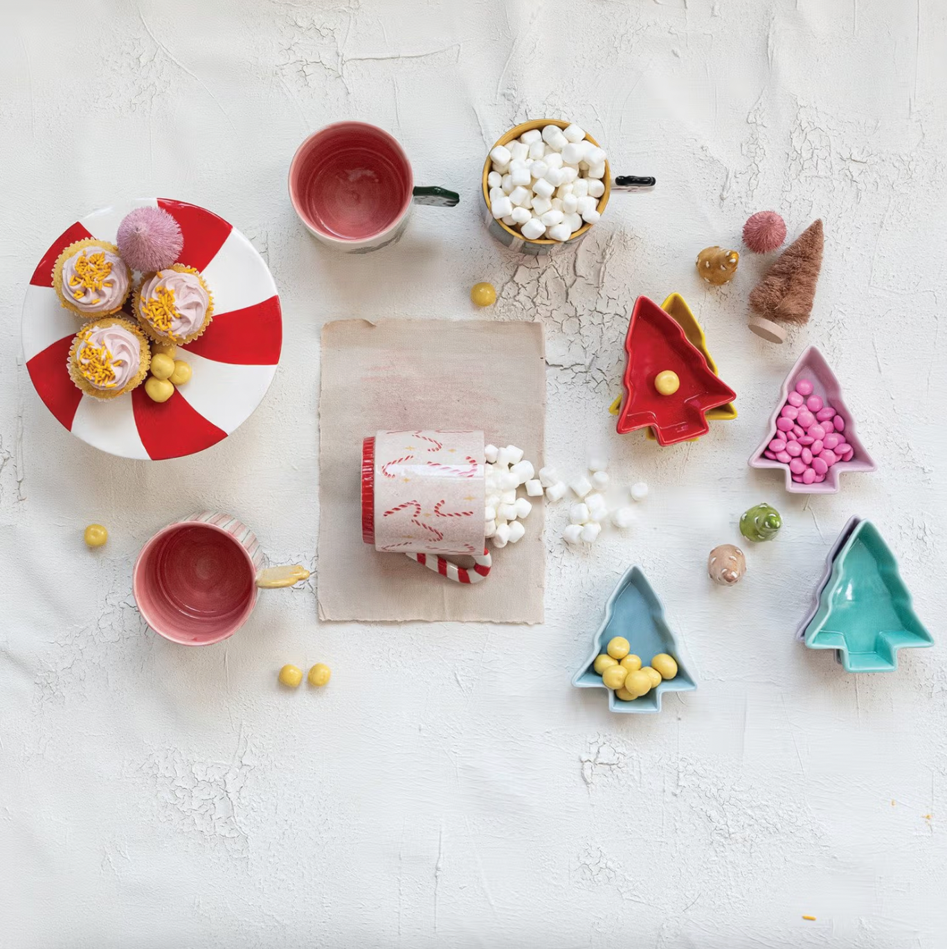 Colorful Christmas Tree Ramekin