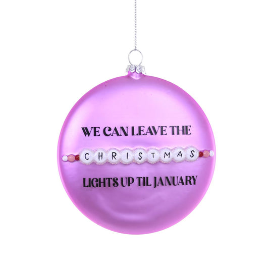 Christmas Lights in January Ornament