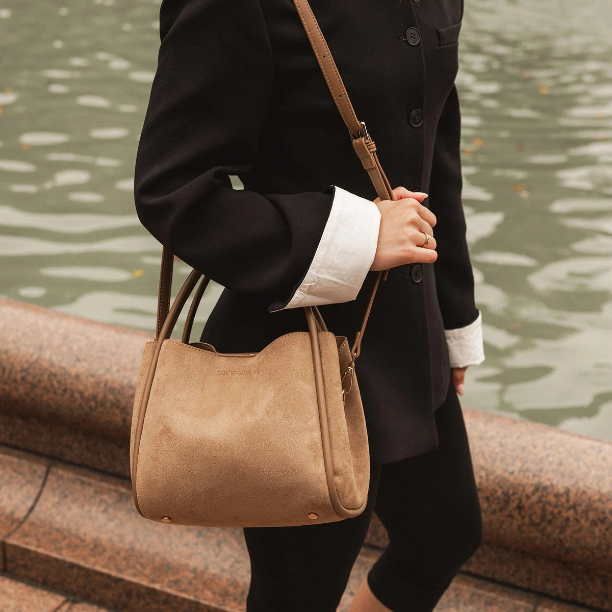 Steffie Suede Mini Tote Bag