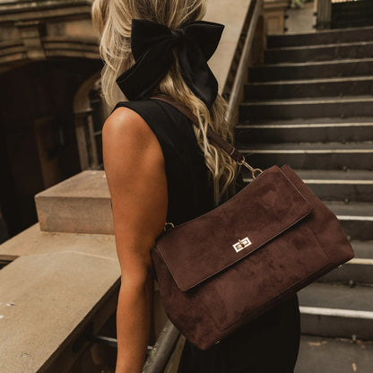 Arden Suede Shoulder Bag