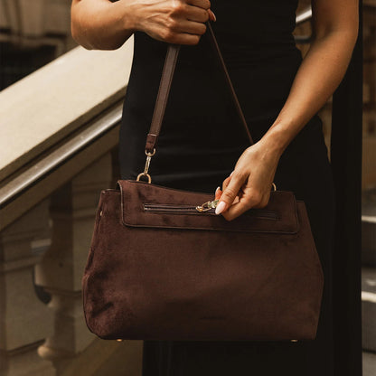Arden Suede Shoulder Bag
