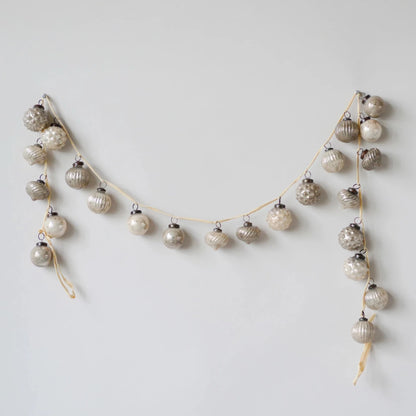 Cream Mercury Glass Garland