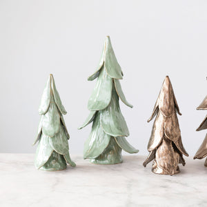 Green Stoneware Tree