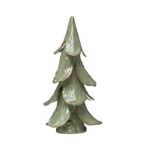 Green Stoneware Tree