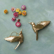 Load image into Gallery viewer, Gold Hummingbird Ornament
