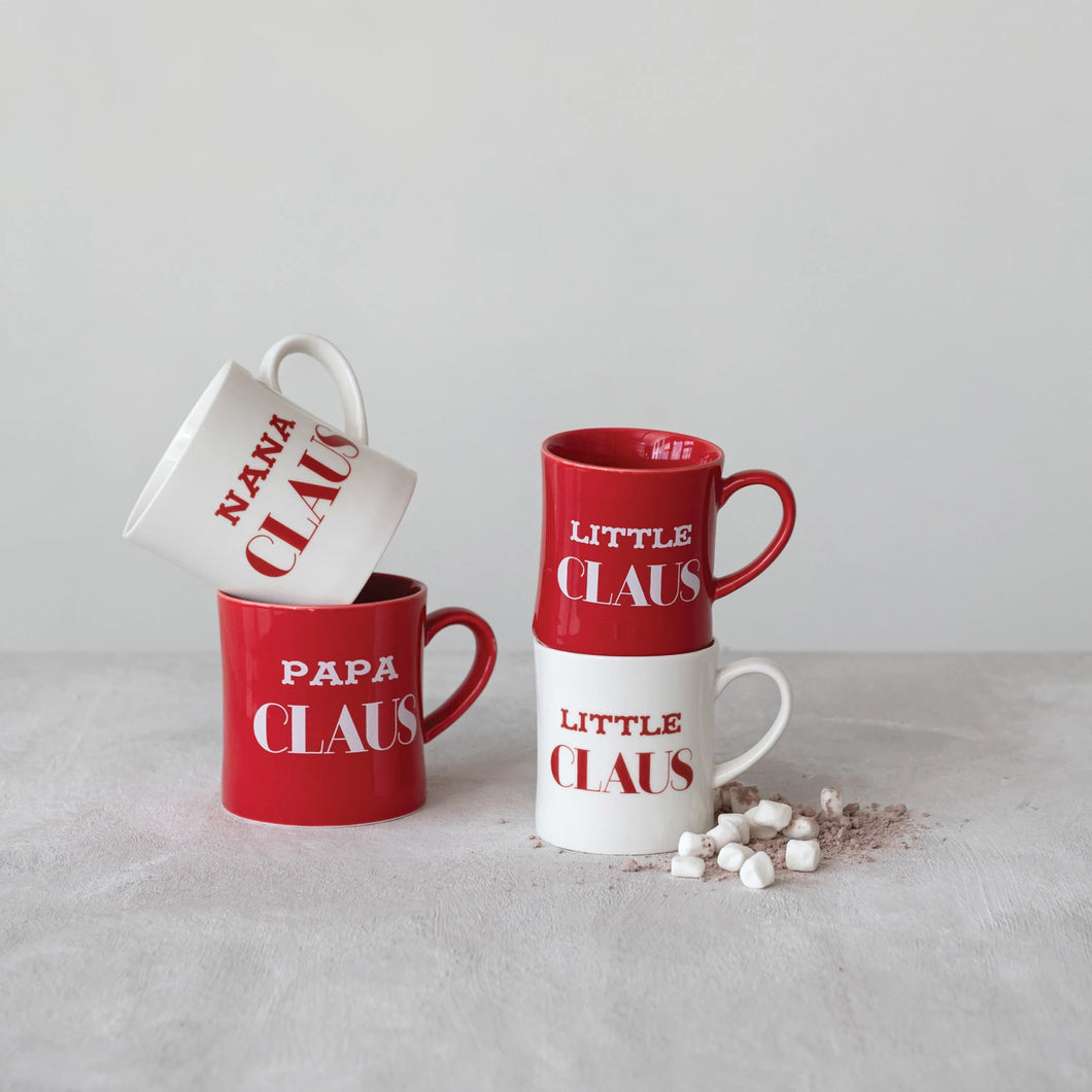 Nana & Papa Claus Mugs