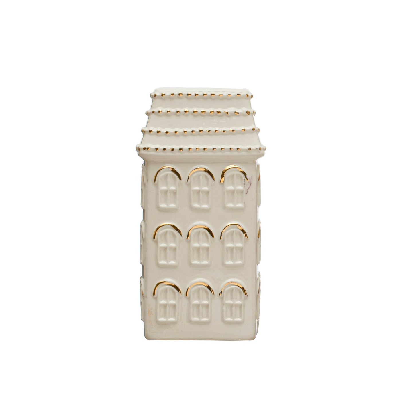 Festive Electroplated House Vases