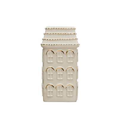 Festive Electroplated House Vases