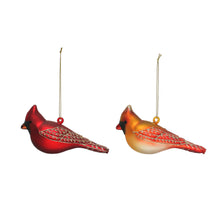 Load image into Gallery viewer, Hand-Painted Glass Cardinal Ornaments
