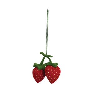 Wool Strawberries Ornament