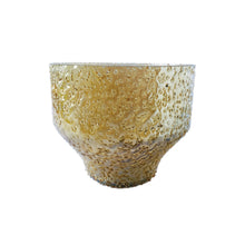 Load image into Gallery viewer, Antique Gold Seeded Glass Votive Holder
