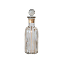 Load image into Gallery viewer, Small Gold Fluted Glass Decanters
