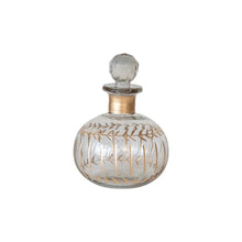 Load image into Gallery viewer, Small Gold Fluted Glass Decanters
