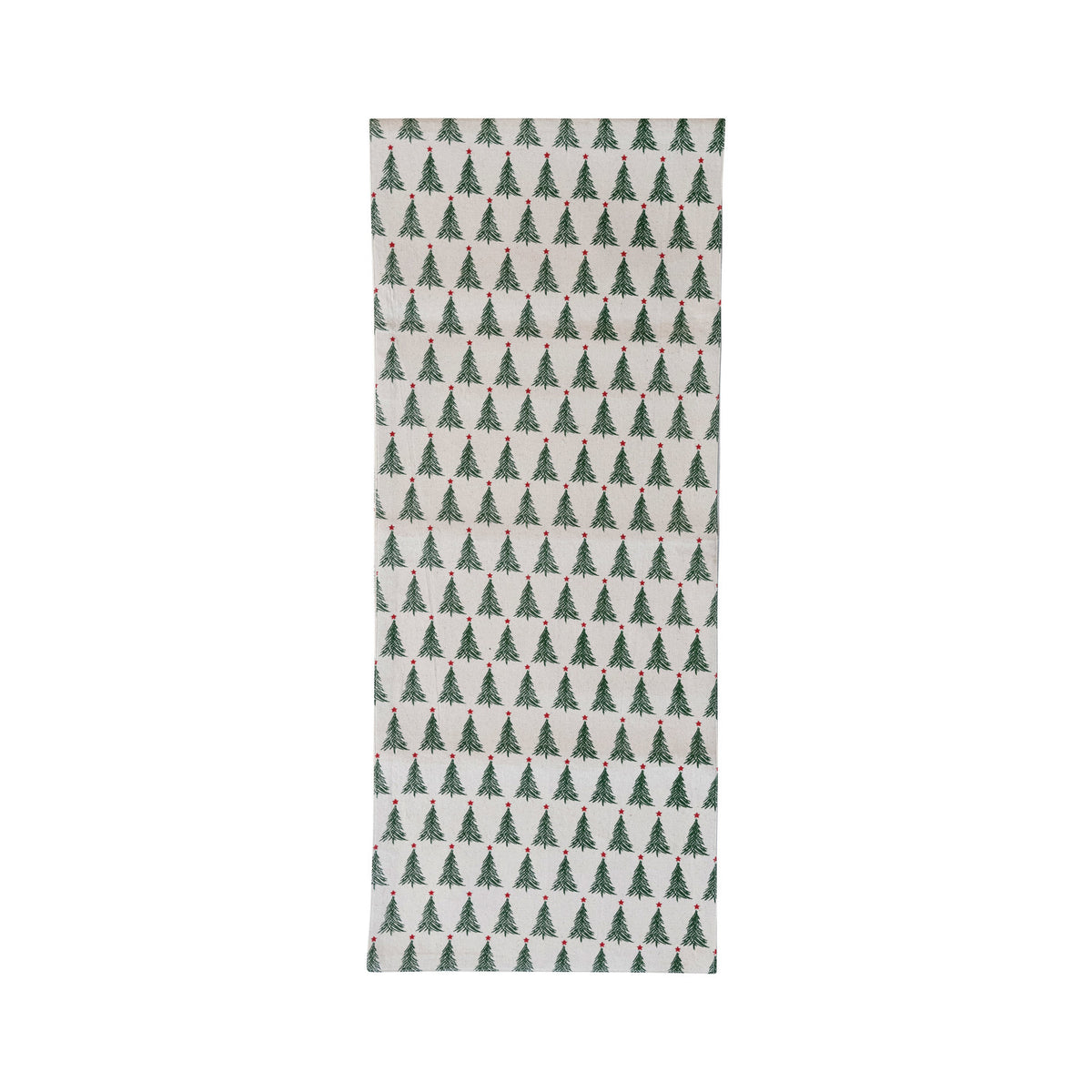 Charming Christmas Trees Printed Table Runner