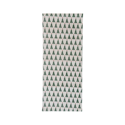 Charming Christmas Trees Printed Table Runner