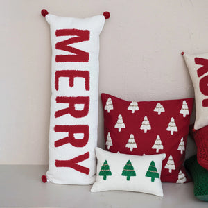 Woven Cotton "Merry" Lumbar Pillow