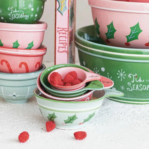 Joyful Stoneware Measuring Cups