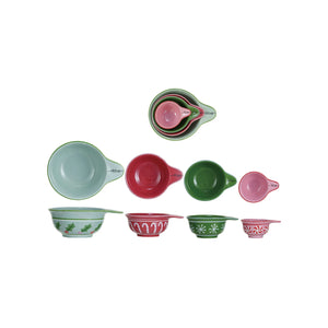 Joyful Stoneware Measuring Cups