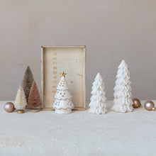 Load image into Gallery viewer, Shimmer Stoneware Christmas Trees
