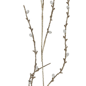 Gold Glittered Faux Twig Garland