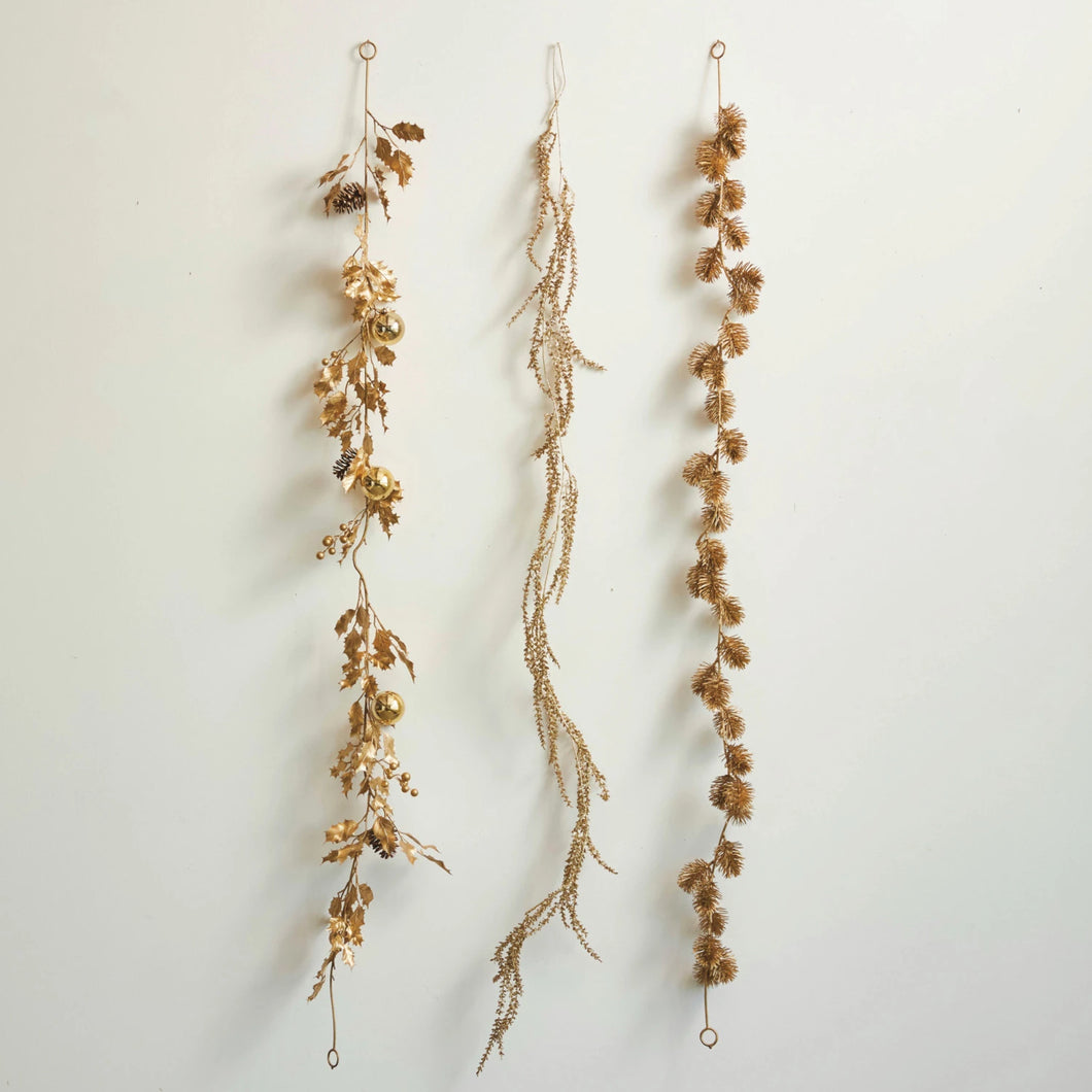 Gold Faux Leaf Garland