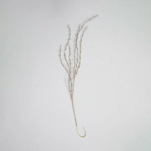 Gold Glittered Faux Twig Spray