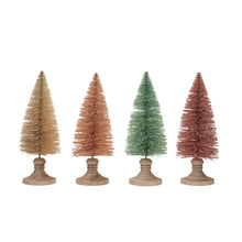 Load image into Gallery viewer, Wood Base Sherbet Bottle Brush Trees
