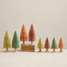 Load image into Gallery viewer, Wood Base Sherbet Bottle Brush Trees
