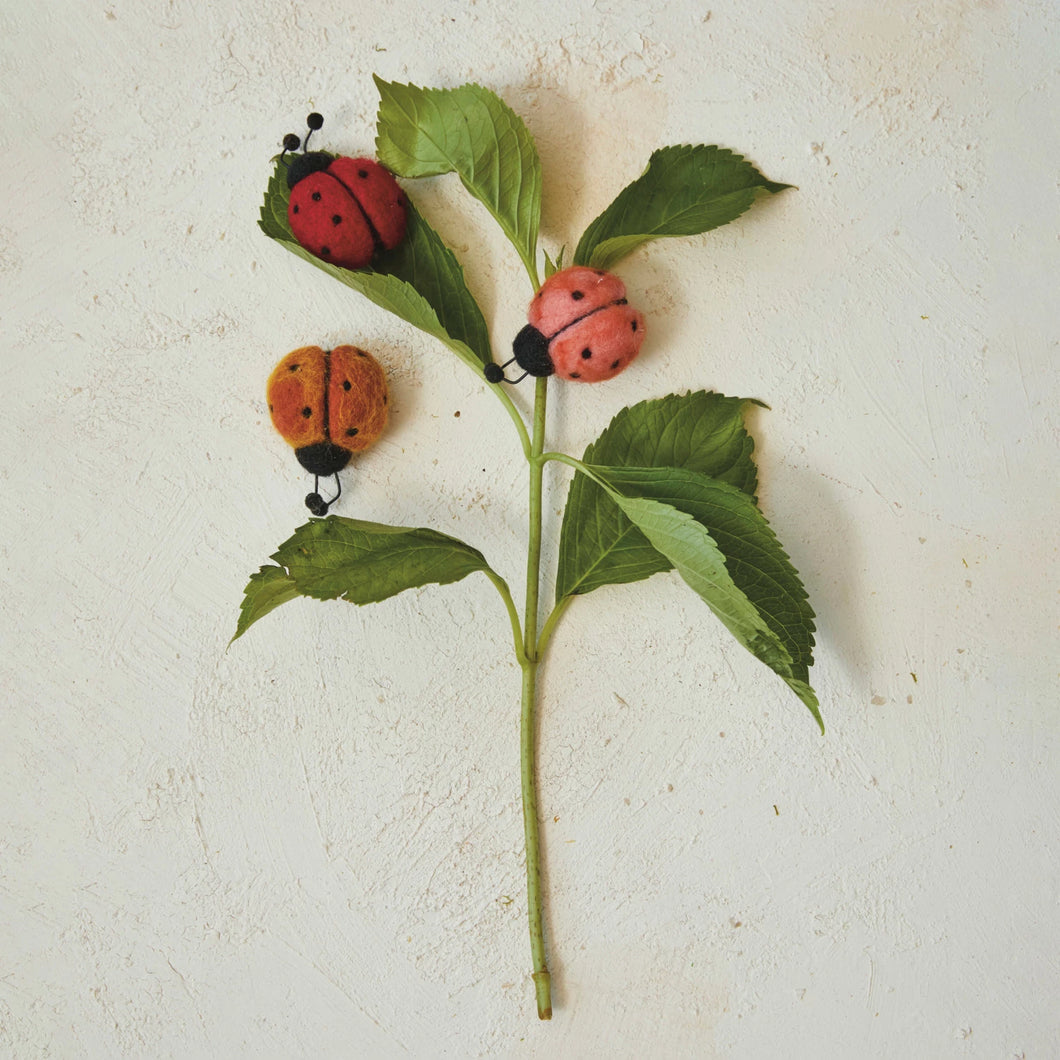 Felt Ladybug Clip-On Ornament