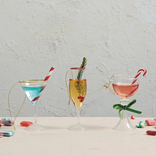 Filled with Cheer Cocktail Ornament