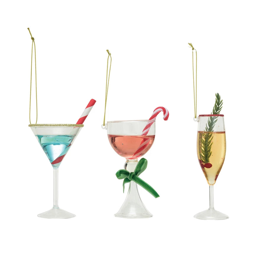 Filled with Cheer Cocktail Ornament
