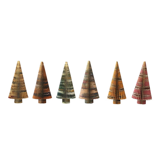 Recycled Block Paper Folding Honeycomb Tree