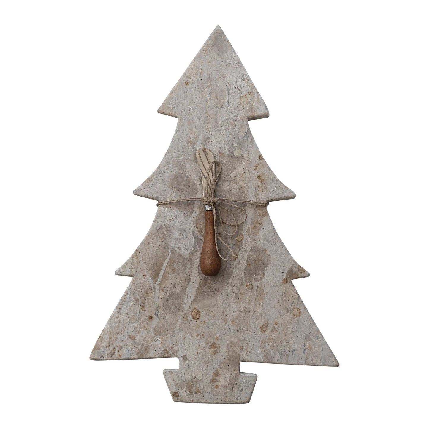 Marble Tree Cheese Board with Canapé Knife
