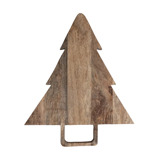 Large Wooden Tree Shaped Cheese Board