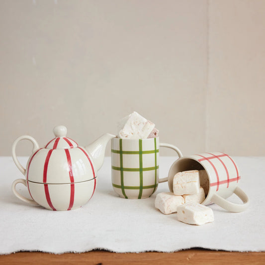 Christmas Market Painted Mug