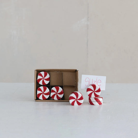 Peppermint Candy Place Card Photo Holders