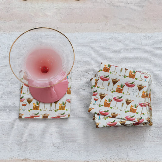 Festive Drinks Cocktail Napkins