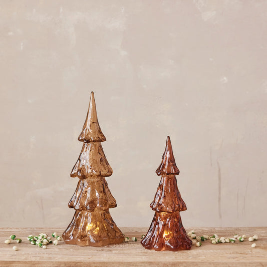Brown Resin Tree with LED Light