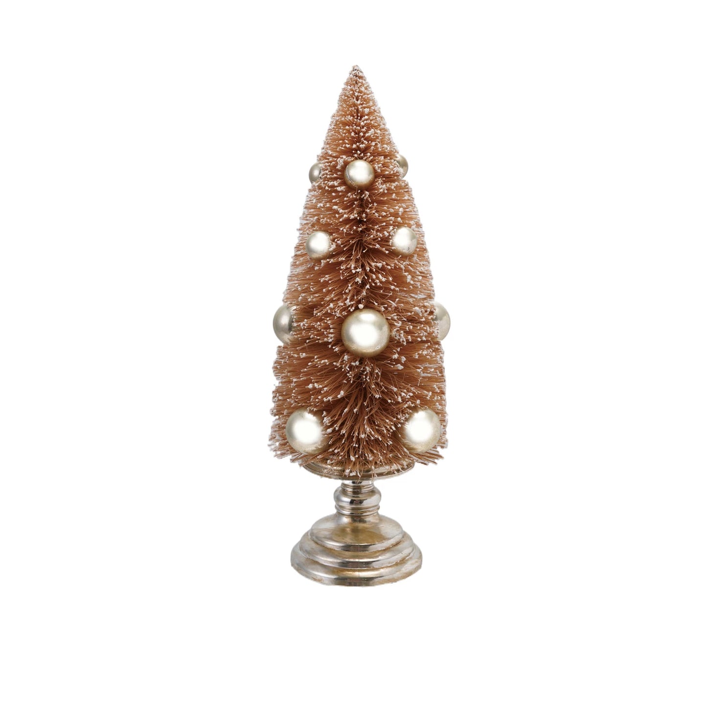 Antique Gold Ornament Bottle Brush Tree