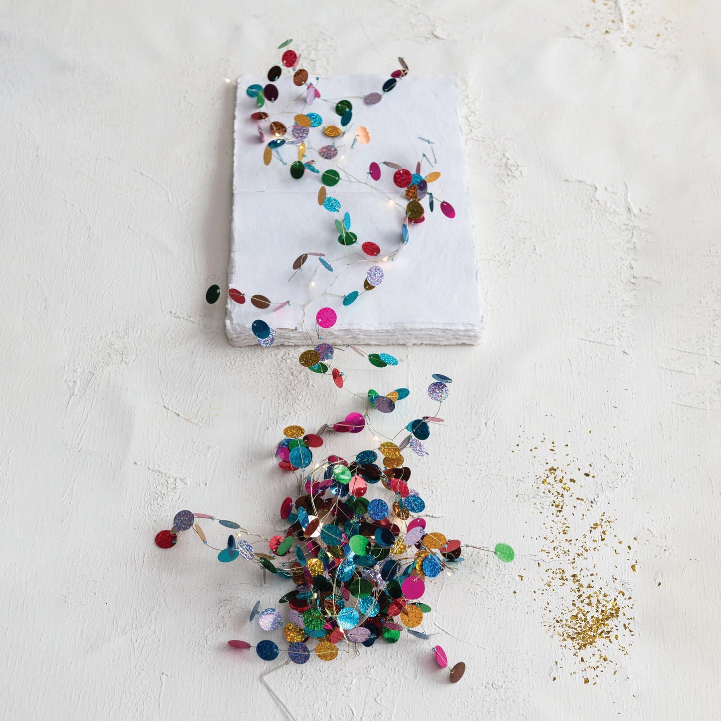 Confetti & Fairy Lights Garland