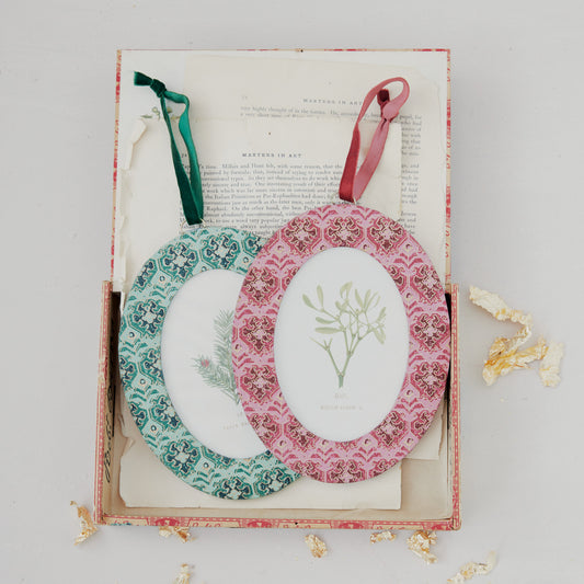 Photo Frame Ornament with Velvet Ribbon