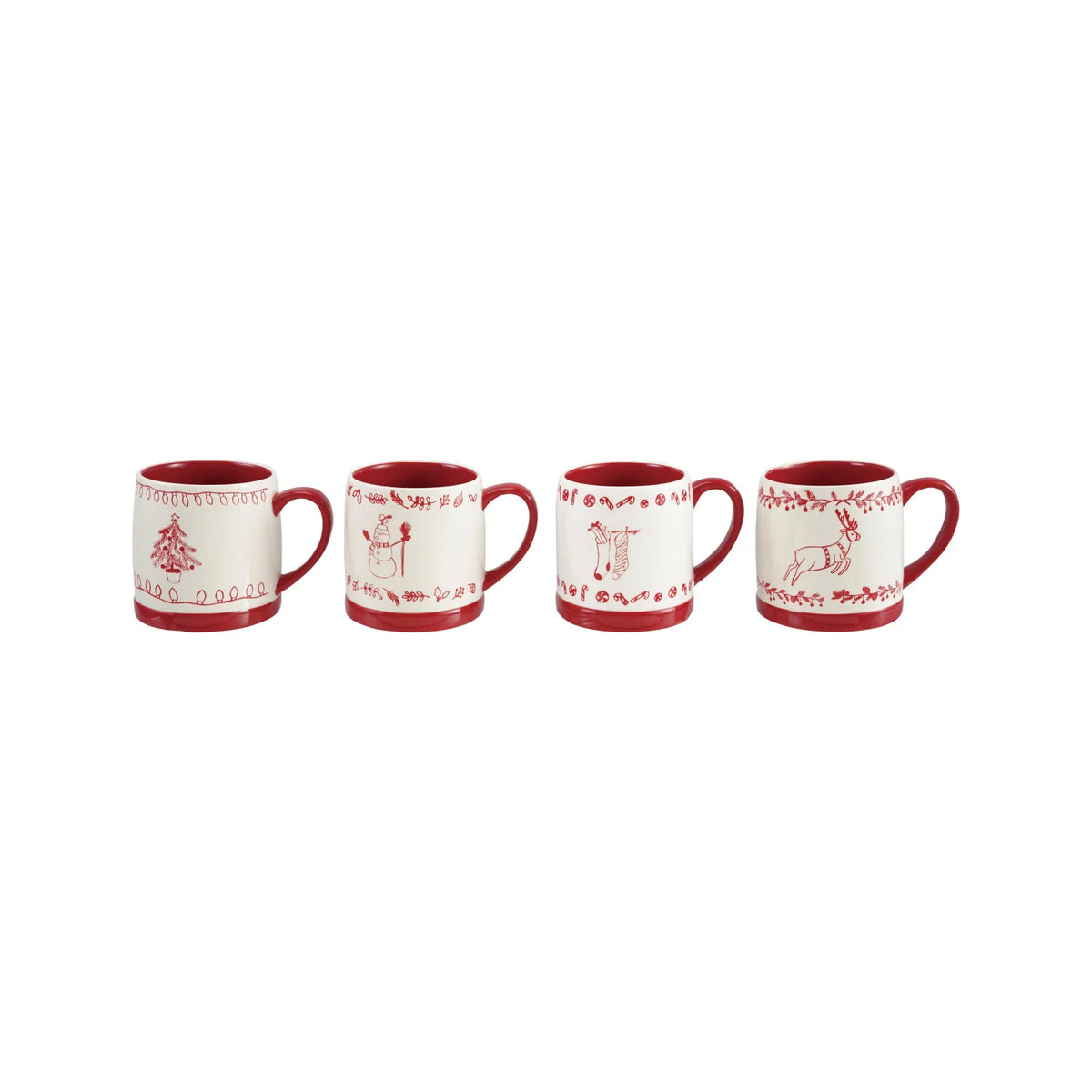 Holiday Red Stoneware Mug