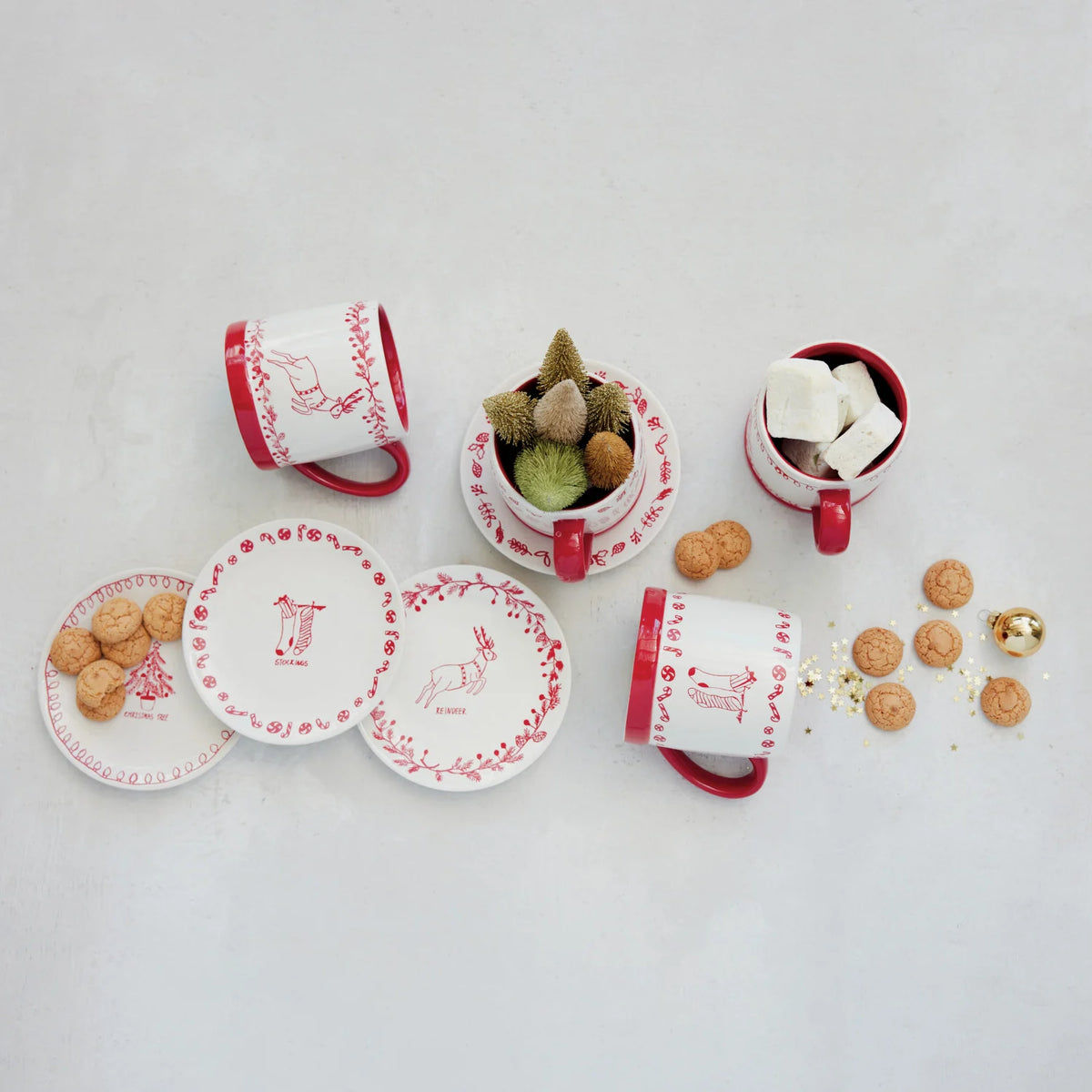 Holiday Red Stoneware Mug