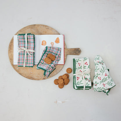 Plaid Cotton Napkin Set of 4