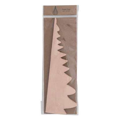 Blush Folding Honeycomb Paper Tree with Gold Glitter Edges