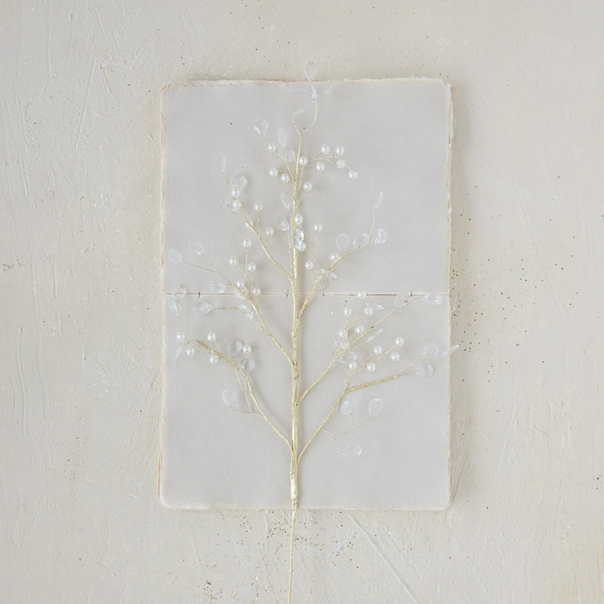 Faux Pearl & Acrylic Jewel Stem
