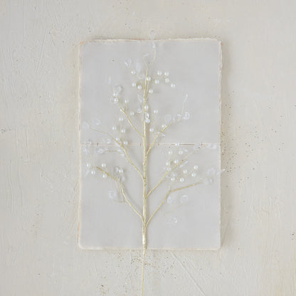 Faux Pearl & Acrylic Jewel Stem