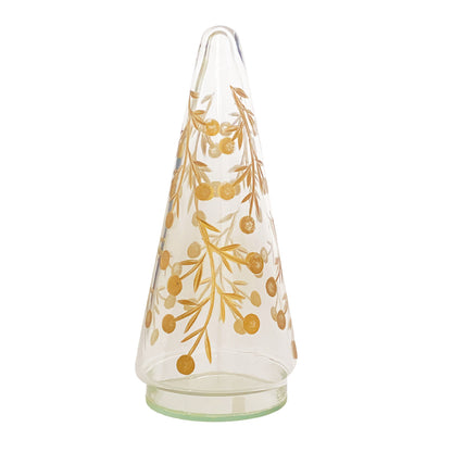 Silent Night Etched Glass Tree
